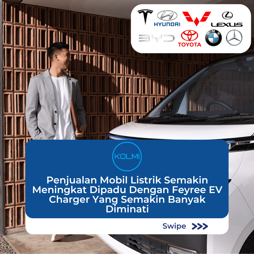 Penjualan Mobil Listrik Semakin Meningkat Dipadu Dengan Feyree EV Charger Yang Semakin Banyak Diminati