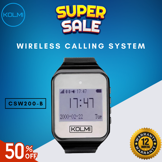 KOLMI Wireless Calling System Receiver Watch CSW200