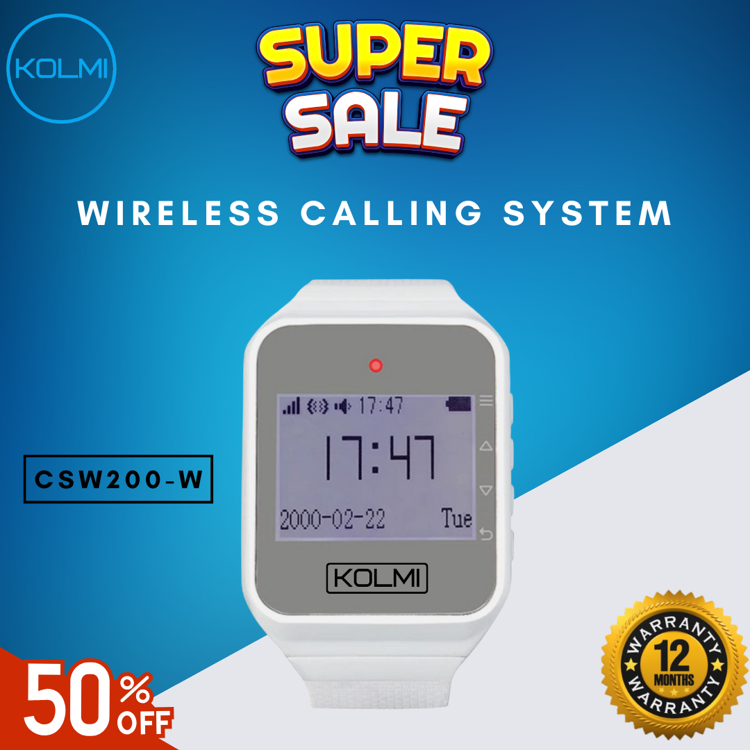 KOLMI Wireless Calling System Receiver Watch CSW200