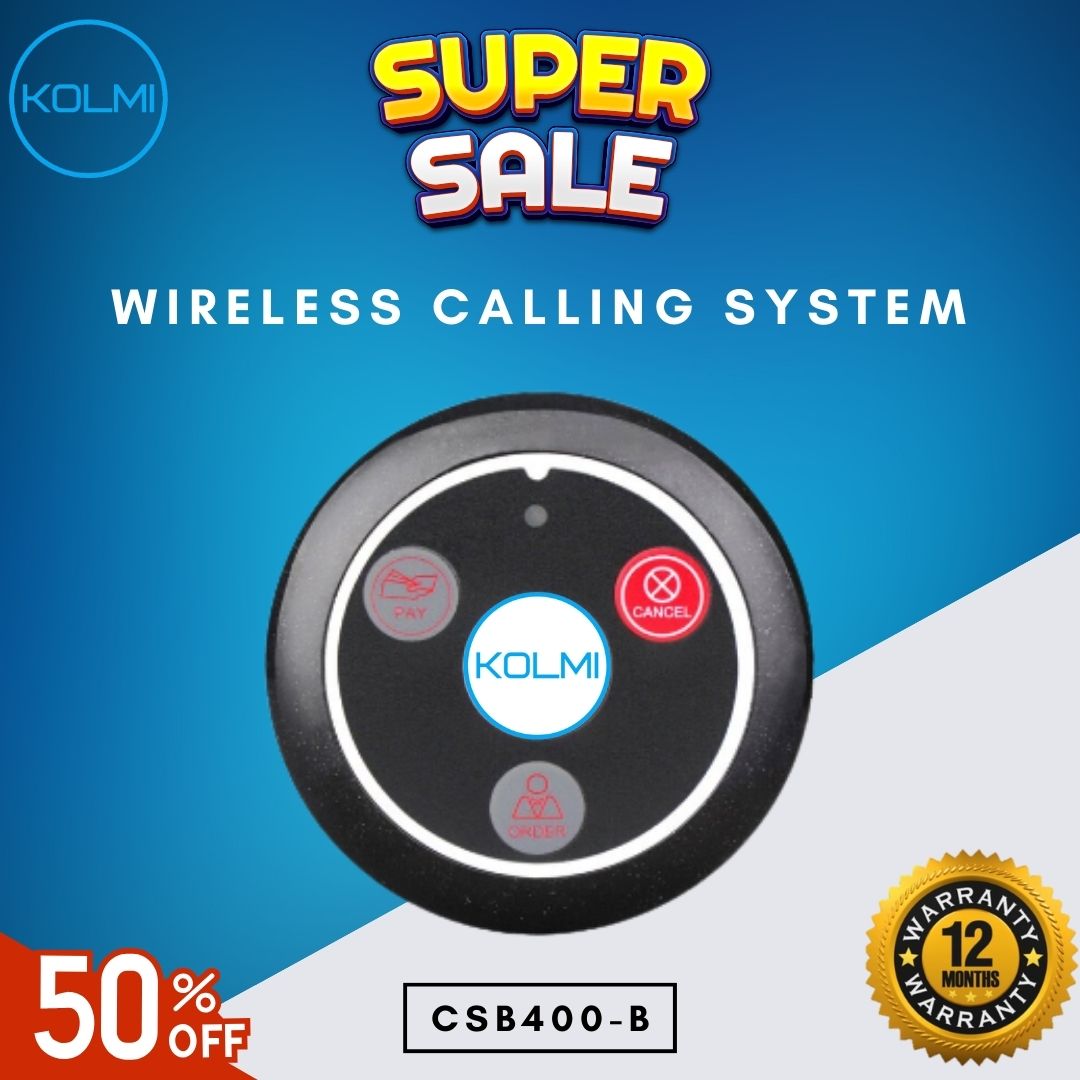 KOLMI Wireless Calling System Transmitter Button CSB400