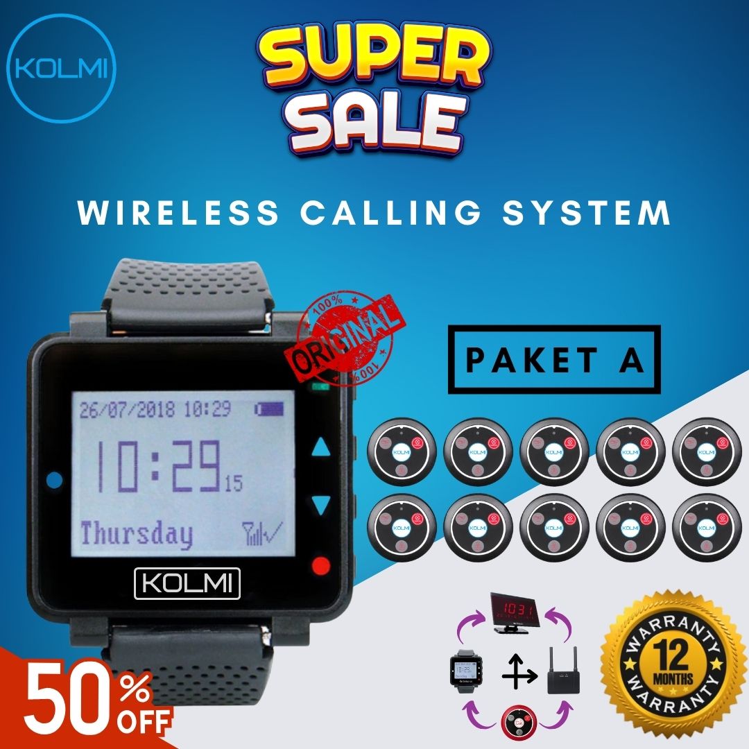 KOLMI Wireless Calling System Package A