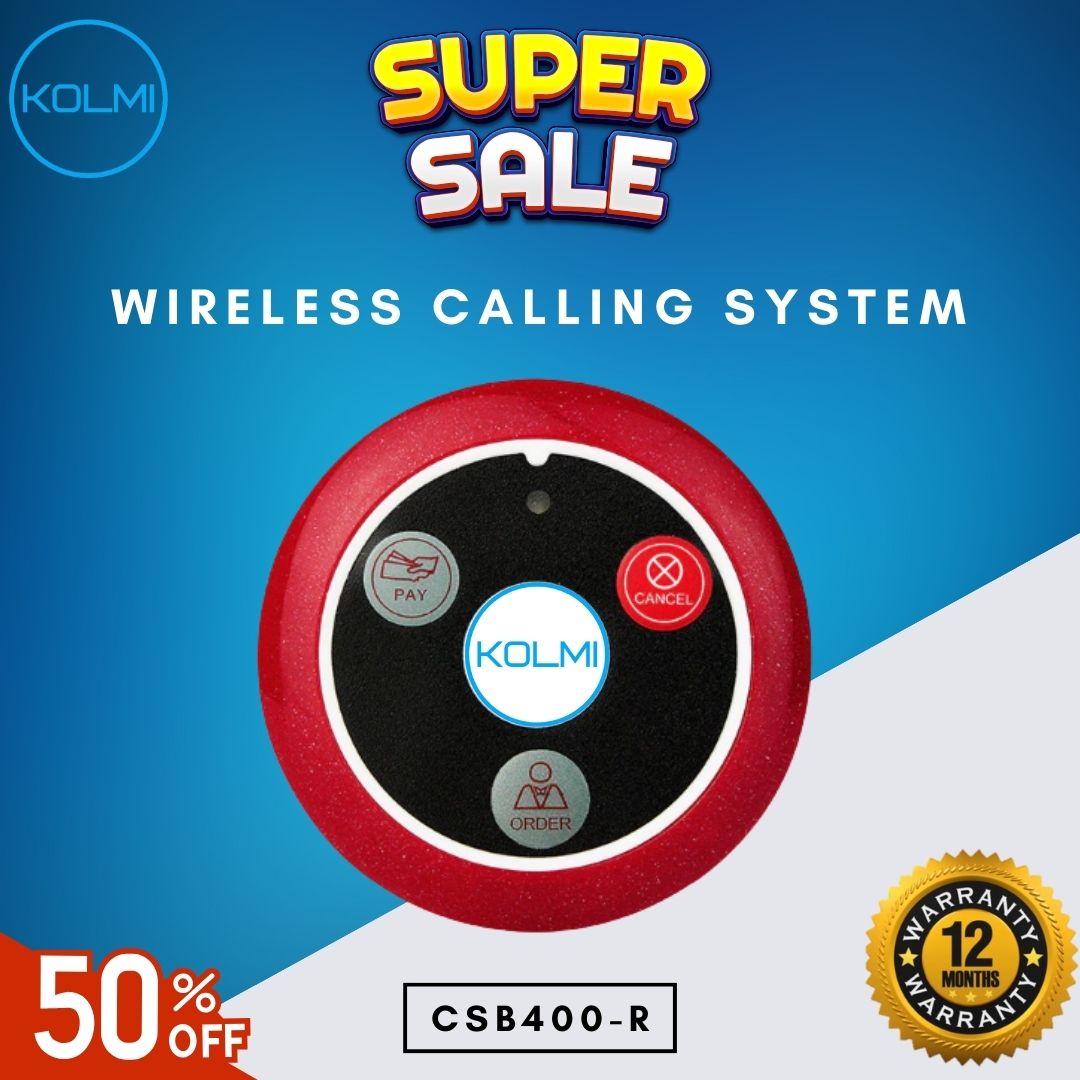 KOLMI Wireless Calling System Transmitter Button CSB400