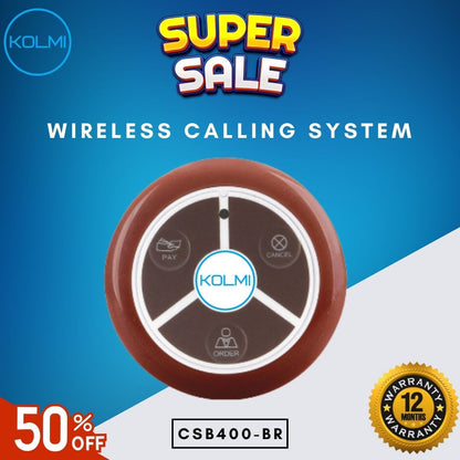 KOLMI Wireless Calling System Transmitter Button CSB400