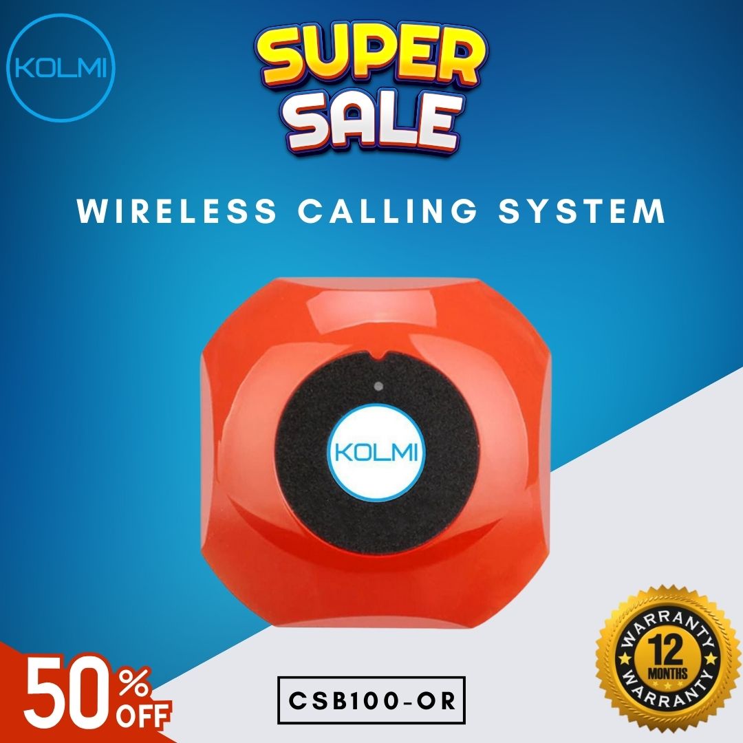 KOLMI Wireless Calling System Transmitter Button CSB100