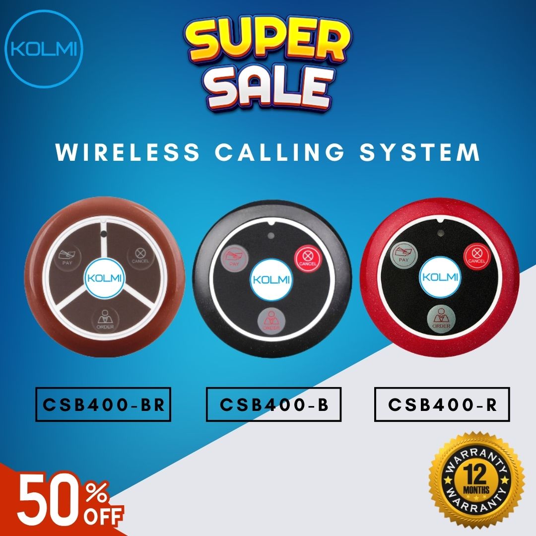 KOLMI Wireless Calling System Paket C