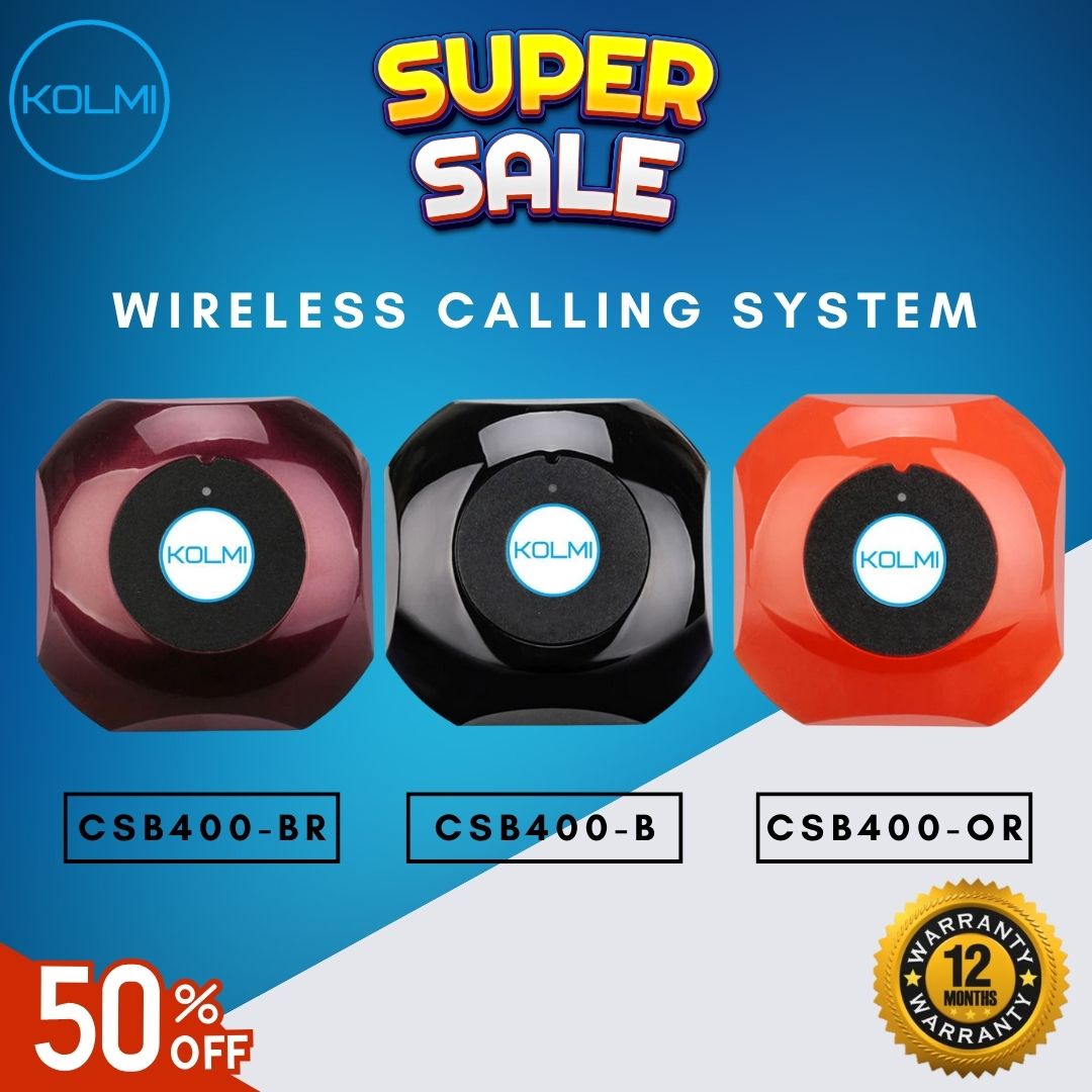 KOLMI Wireless Calling System Transmitter Button CSB100