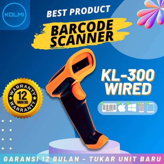 KOLMI Wired Barcode Scanner KL300