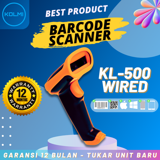 KOLMI Wired Barcode Scanner KL500