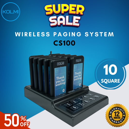 KOLMI Wireless Paging System CS100