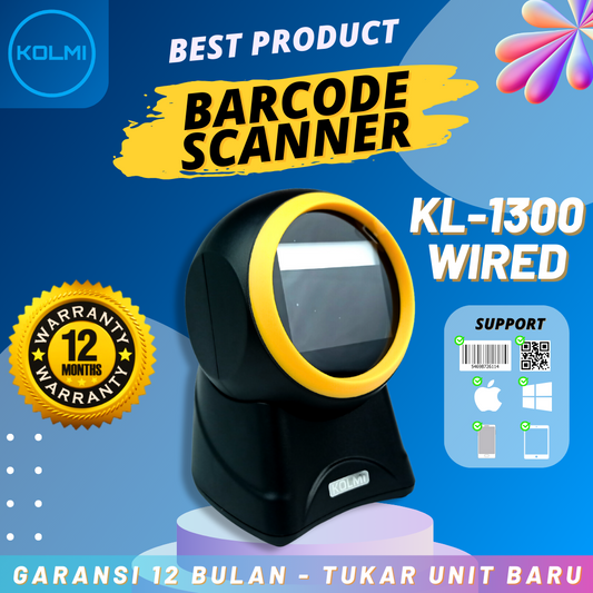 KOLMI Wired Barcode Scanner KL1300