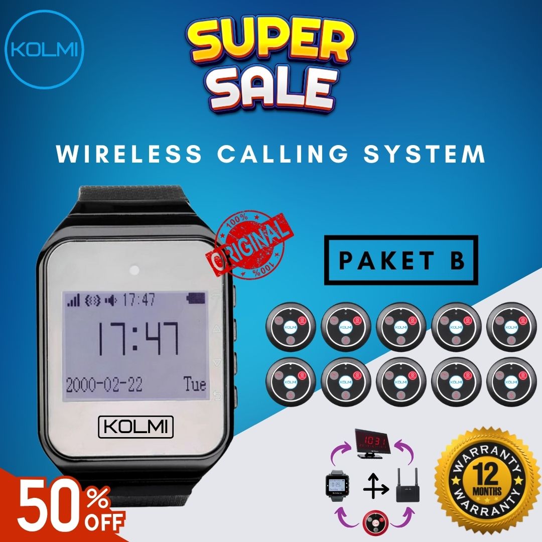 KOLMI Wireless Calling System Paket B